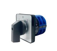 32A Three Position 2 Poles 8 Screws Cam Rotary Switch Manual Transfer Changeover Selector LW26 YMW26-32/2