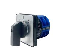 32A Three Position 2 Poles 8 Screws Cam Rotary Switch Manual Transfer Changeover Universal Selector LW26 YMW26-32/2 1Pcs