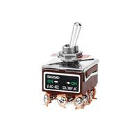 32A250V switch silver dot rocker switch 6-pin 3-gear twist switch toggle switch E-SG1322 1021 1122 1221 1321 SPST Rocker Switch IDGTTLDF(12Pin 32A E-SG-402)