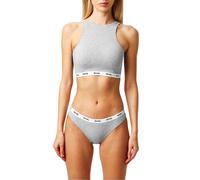(32B, Grey Marl) Lonsdale Womens/Ladies Cotton Sports Bra
