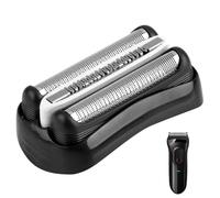 32B Series 3 Electric Shaver Replacement Head Compatible with Braun S3 3000s, 3010s, 3040s, 3050cc, 3080s, 3090cc, 310s, 320s, 330s, 340s, 350cc, Foil & Cutter Razor Heads, Black