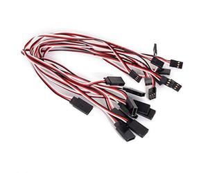 32cm 3-pin Male to Female Remote Control Servo Extension Wire Cable - 10 pcs/Set