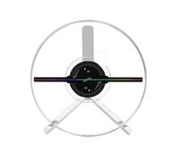 32cm 3D Advertising Holographic Projector, Desktop Machine, Wifi Led Fan Logo Light Player For Halloween,Christmas