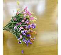 32cm Artificial Calla Lily Fake Flower Plastic Simulation Plant Realistic Petals Long Lasting Decor for Home Tabletop Arrangements