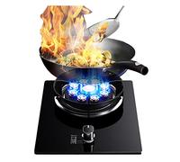 32cm Gas Stove, 7.0KW-9 Cavities High Flame Cast Iron Pot Support, Portable Gas Stove Energy Saving Flameout Protection With Hose (Size : NG)