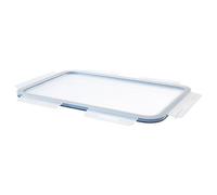 32cm Large Rectangular Food Storage Container Lid with Secure Airtight Seal, Durable BPA-Free Plastic, Leak-Resistant for Food Storage Containers, Clear Reusable Kitchen Essential