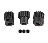 32DP 5mm Motor Pinion Gears Combo Set, RC Motor Pinion Gear for 1/8 RC Car, Durable Metal Gears with Set Screw, Rust - Proof Treatment for 13-21T Applications (13T 14T 15T)