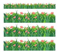 32Ft Roll of Custom Outdoor Wall Bulletin Board Border, Green Grass Bulletin Board Decoration Duitable for Parties and Dining, Border Classroom Bulletin Can Be Cut into Various Shapes and Sizes