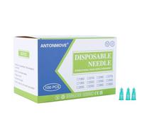 32G 1.5MM 2.5MM 100PCS/box Dispensing Accessories Stainless Steel Pipe Individually Wrapped Laboratory Supplies (32G 2.5MM)