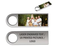 32GB/64GB/128GB USB Stick - Personalised USB Stick,Custom Usb Flash Drives - Laser Engraved Text/Name, Uv Printed Photo/Logo, Usb Flash Drive, Fast Reading & High Compatibility (Style A, 32, GB)