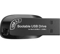 32GB - Bootable USB Driver 3.2 for Windows 11 & 10, Password Reset, Network Drives (WiFi & LAN), No TPM Required, Reinstall,Recovery Windows, Supported UEFI and Legacy, Compatible All Computers