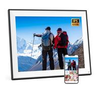 32GB Digital Photo Frame Large - 17-inch Smart Digital Photo Frame, Dual-WiFi Electronic Digital Photo Frame IPS Touch Display, Auto-Rotate, Easy to Share Photo Video via App Email, Mom