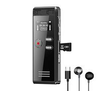 32GB Digital Voice Activated Recorder with Playback - 2776 Hours Audio Recording Device, 3072Kpbs HD Dual MIC Tape Recorder Device for Lecture A-B Repeat, MP3 Player, Password,【32GB TF Card Included】
