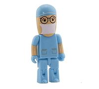 32GB Doctor And Nurse Shape USB 2.0 Flash Drive USB Flash Drive PenDrive Memorias USB Memory Stick USB Drive USB Flash Disk Thumb Drive U Disk Pen Drive USB Stick (Blue)