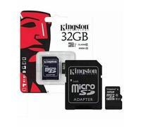 32GB Kingston Micro SD SDHC memory Card Class 10 with SD card Adapter