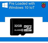 32GB Micro SD card preloaded with Windows 10 IOT Core for Raspberry Pi 3 B+ (32 GB)