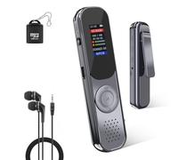 32GB Portable Digital Voice Recorder with Playback, 2280 Hours Extended Usage, Noise Reducing Sound Recorder, A-B Playback for Presentation Meeting, Classroom, Interviews