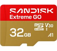 SANDISK Extreme GO microSDXC UHS-I Card 32GB 5K 4K UHD Video Read 100MB/s Write 60MB/s A2 U3 V30 High Speed for Android, Action Camera and Games