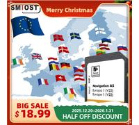 32GB SD Card for VW AS V22 Car Navigation System MIB2 with GPS Maps Software Newest 2025 Version for VW AS V22 no USB