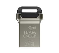 32GB Team Group C162 (Gen 1) Capacity, Black, USB 3.0 USB Flash Drive - USB flash drive (Silver 32GB, USB 3.0 USB Type-A (Gen 1), Connector, 85 Mbps, without Cap, Black, Silver)