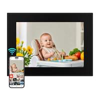 32GB WiFi Digital Photo Frame, 10.1 Inch Frameo Photo Frame,1280x800 HD IPS Touch Screen, Auto-Rotate, Share Photos/Videos Instantly via Frameo App from Anywhere, Wall Mountable. Black