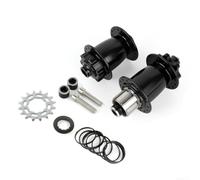 32H Front Rear Hub Set 16T Single Speed for DJ Bike | Lightweight construction, front 209g rear 500g, anodized for surface, oxidation resistant, for durable build