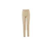 (32in, Beige) Dublin Womens/Ladies Performance Flex Knee Patch Riding Tights