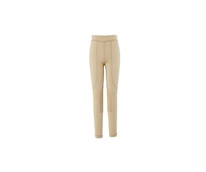 (32in, Beige) Dublin Womens/Ladies Performance Flex Knee Patch Riding Tights