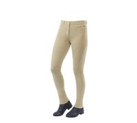 (32in, Beige) Dublin Womens/Ladies Supa-fit Zip Up Knee Patch Jodhpurs