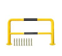 32in Height U-Shaped Parking Guardrail, Steel Double-layer Safety Bollards Anti-Collision Bar for Warehouse Driveway Traffic-Sensitive Area(40x32 in/100x80 cm)