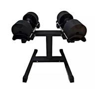 32KG Adjustable Dumbbell Set (Pair) with Stand - All-in-One Weight Set for Home Gym, Strength Training and Fitness Workouts