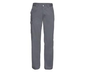 (32L, Convoy Grey) Russell Mens Polycotton Work Trousers