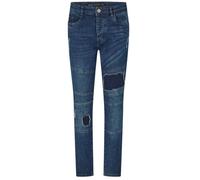 (32L, Dark Blue) Brave Soul Mens Denim Biker Slim Jeans