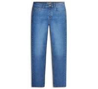 (32L, Mid Blue) Lambretta Mens Stafford Slim Fit Skinny Denim Trousers Jeans
