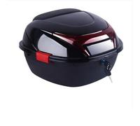 32L Motorbike Top Box for Motorcycle Trunk with Lock for Storage Helmet, Waterproof Luggage Case Tour Tail Case Top Box for Motorcycle Scooter Moped
