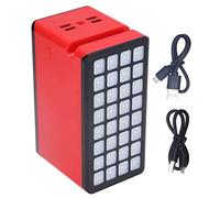 32LED Solar Power Bank 100000mAh Portable Phone Charger with 4USB Port 3 Light Modes for Camping Fishing Outdoor Adventures