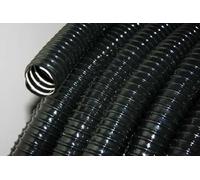 32mm (1'' 1/4'') Black Ribbed Pond Hose, 30m (98 Foot) Roll, Coiled PVC Strong Flexible Tubing for Use with Ponds, Aquariums, Watergardens, Fountains & Aquaculture Applications