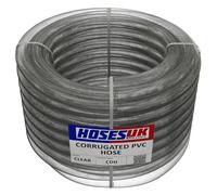 32mm (1 1/4") X 6 Metre PVC Clear Corrugated Flexible Duct Hose / 20ft