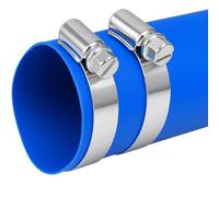 32mm (1¼") Diameter Layflat Discharge Hose Pipe Compatible with Submersible Water Pump - Blue PVC Reinforced with Polyester- Includes 2 Clips 20 Metre (65.6ft)