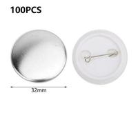 32mm (100Pcs) Badge Brooch Pin Mould Parts