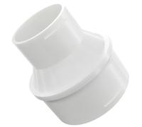 32mm > 19mm Car Heater Warm Air Ducting Pipe Outlet Joiner White Adaptor Connector