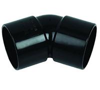 32mm (36mm) Black Solvent Waste Pipe 135 Degree Bend