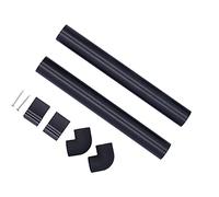 32mm Aluminum Greenhouse Rainwater Gutter Down Pipe Kit, Water Butt Drain System, Resistant Guttering for Small Greenhouses with Pipe Clamps and 90° Elbows