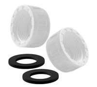 32mm Blanking Cap for Washing Machines Drains - 2 Pack Waste Pipe and Sink Trap Cap with Washer - Blanking Cap for Plumbing Fittings Dishwasher, Appliance Drains