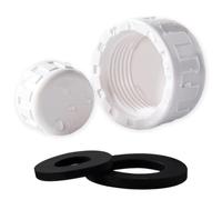 32mm Blanking Cap with Washer, 2 Pcs Appliance Sink Trap & Waste Trap, Waste Pipe Cap with Rubber Sealing Rings, Sink Blanking Cap Seals for Washing Machine, Plumbing Fittings Dishwasher(1.25 Inch)