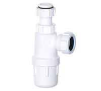 32mm Bottle Trap, Adjustable 1 1/4 inch Telescopic Basin Trap - PlumbEZ | Height adjustable, universal outlet fits plastic, copper and lead pipe, BS EN 274 compliant, anti slip ring