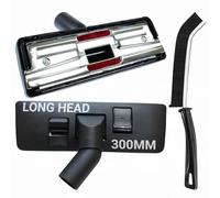 32mm Brush Head and Crevise Brush, Replacement for Henry Hoover Attachments | 300mm Extended Neck Floor Brush Dual Pedal Compatible | High-Performance Vaccuming and Easy Handling on All Floors