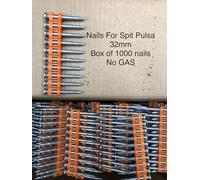 32mm Collated Nails for Spit Pulsa Nail Guns, Pack of 1000