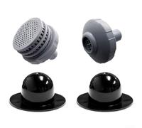 32mm Connection Set for Intex Pools, Saltwater Resistant ABS Pool Accessories with 32 mm Hose Fittings for Water Revitalisation, Grey