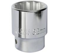 32mm Forged Steel Drive Socket - 3/4" Square Drive - Chrome Vanadium Socket